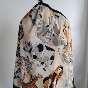 Unbranded Women’s Colorful Jungle Animal Print Scarf